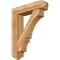 Ekena Millwork Balboa Arts and Crafts Rough Sawn Bracket w/ Offset Brace, Western Red Cedar, 8"W x 34"D x 42"H BKT0806X34X42BOA03RWR - alternate 1